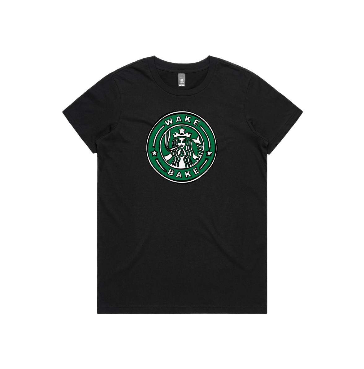 XS / Black / Large Front Design Wake & Bake 🚬 - Women's T Shirt
