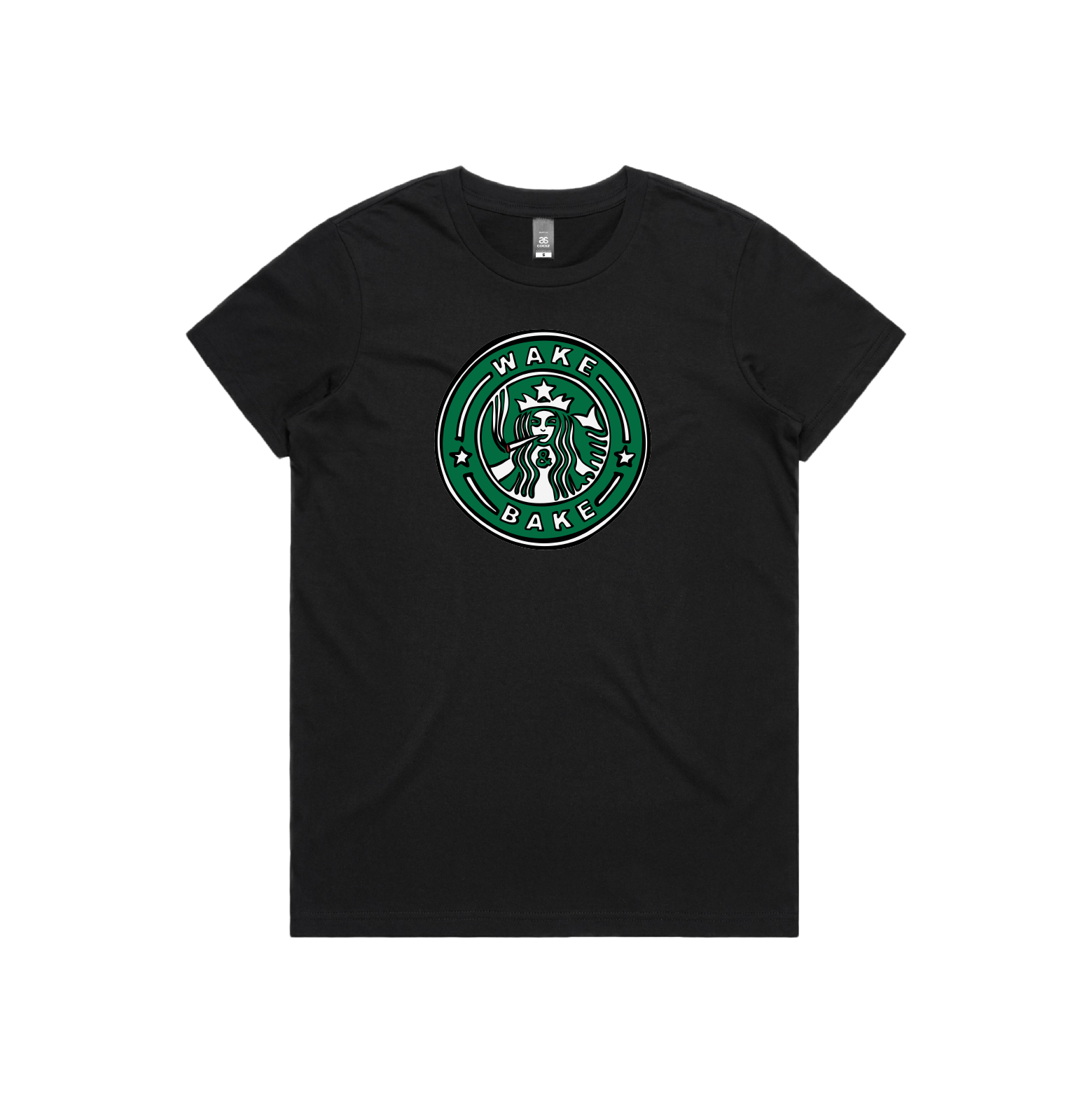 XS / Black / Large Front Design Wake & Bake 🚬 - Women's T Shirt