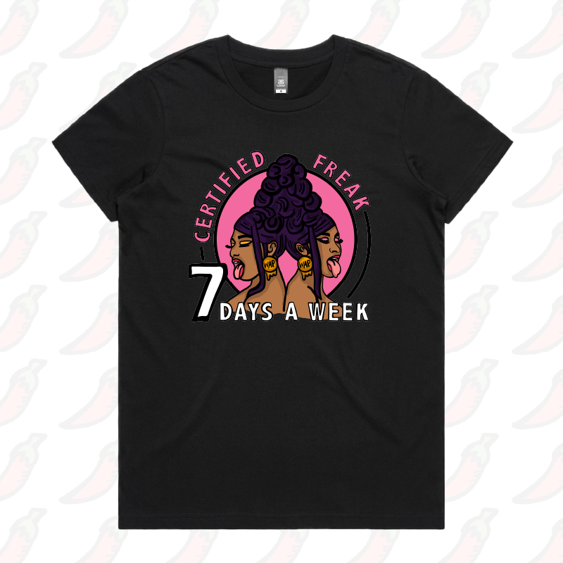 XS / Black / Large Front Design WAP 😻 - Women's T Shirt