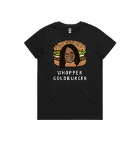 XS / Black / Large Front Design Whopper Goldburger 🍔 - Women's T Shirt