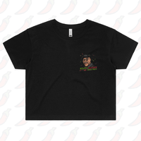 XS / Black Merry Mother F**** Christmas 👨🏾‍🦲🎄- Women's Crop Top