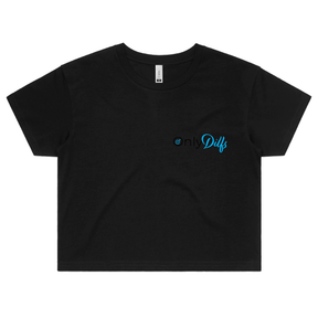 XS / Black Only Dilfs 👨‍👧‍👦👀 – Women's Crop Top