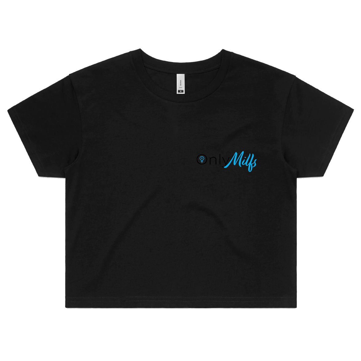 XS / Black Only Milfs 👩‍👧‍👦👀 – Women's Crop Top