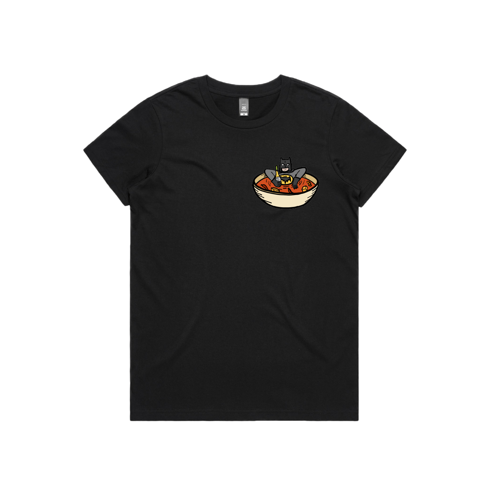 XS / Black / Small Front Design Bat Soup 🦇 - Women's T Shirt