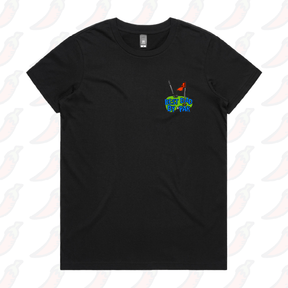 XS / Black / Small Front Design Best Dad By Par Green ⛳ - Women's T Shirt