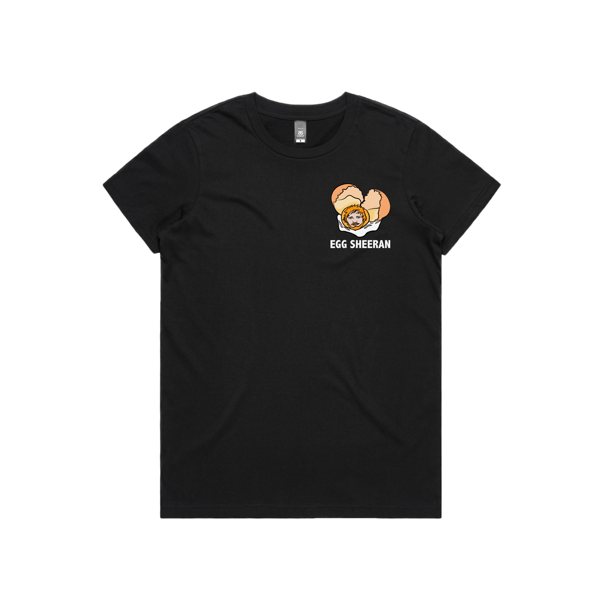 XS / Black / Small Front Design Egg Sheeran 🥚 - Women's T Shirt