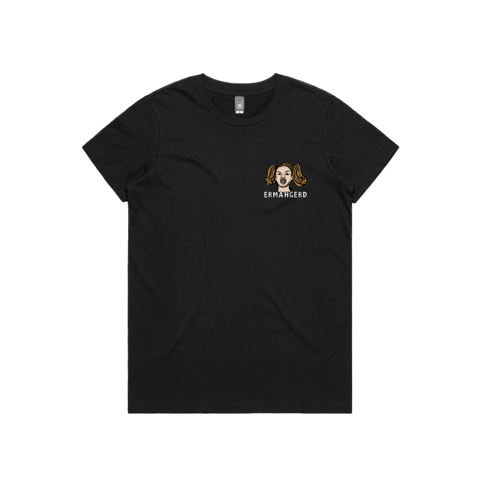 XS / Black / Small Front Design Ermahgerd! 🤓 - Women's T Shirt