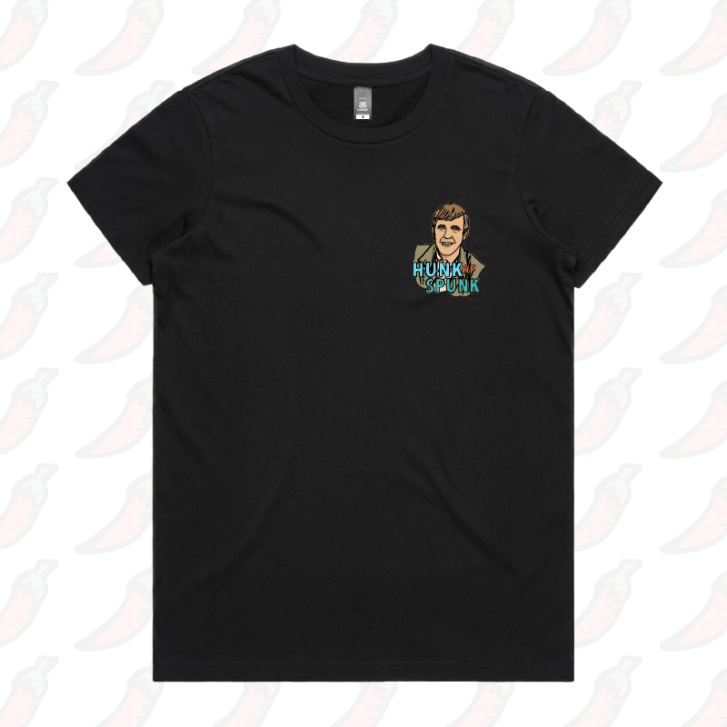 XS / Black / Small Front Design Hunk Of Spunk 👱- Women's T Shirt