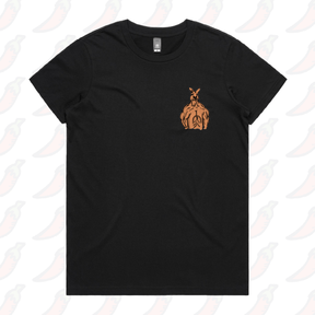 XS / Black / Small Front Design Jacked Kangaroo 🦘 - Women's T Shirt