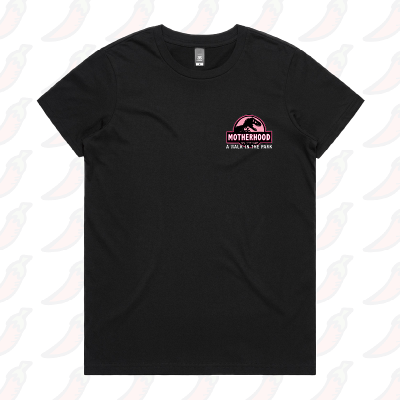 XS / Black / Small Front Design Jurassic Mum 🦖 - Women's T Shirt