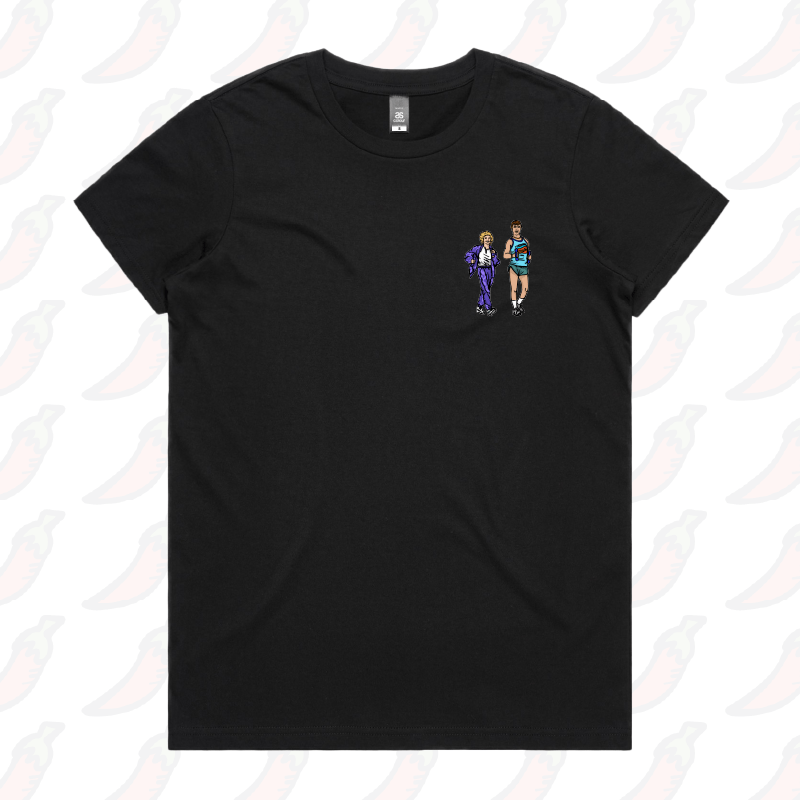 XS / Black / Small Front Design Kath & Kel 🚶‍♀️🚶‍♂️ - Women's T Shirt