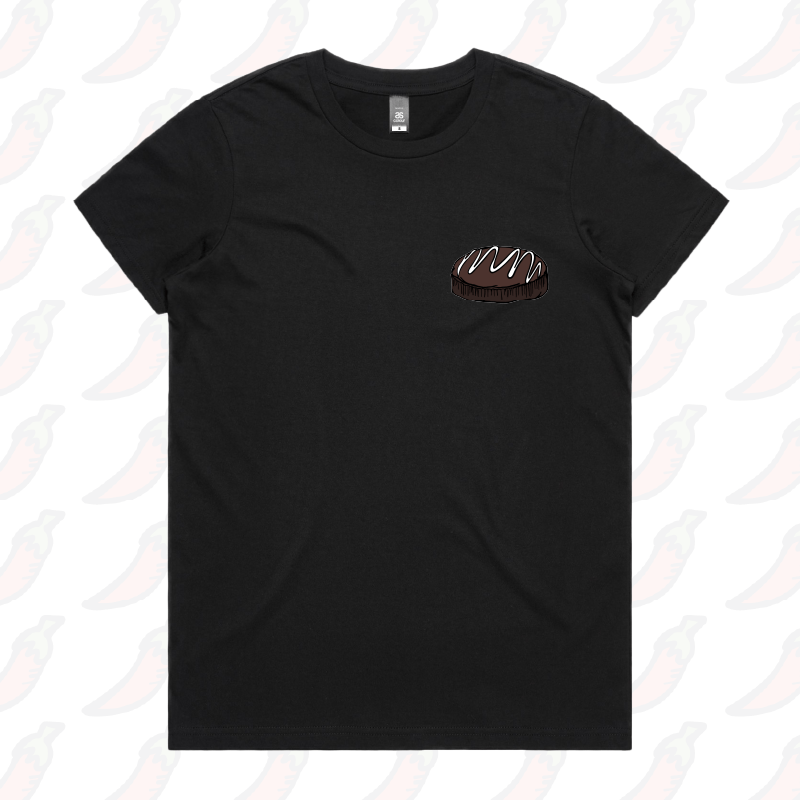 XS / Black / Small Front Design Mud Cake 🎂 - Women's T Shirt