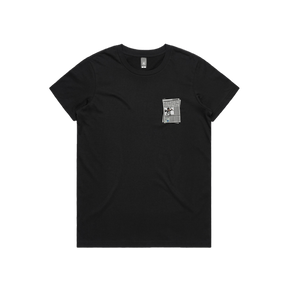 XS / Black / Small Front Design Murdoch Monopoly 📰 - Women's T Shirt