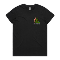 XS / Black / Small Front Design Rock Around The Christmas Tree 🎄 - Women's T Shirt