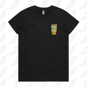 XS / Black / Small Front Design Save Water Drink Beer 🚱🍺 - Women's T Shirt