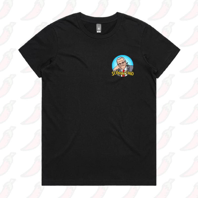 XS / Black / Small Front Design Scomocchio 👃 – Women's T Shirt