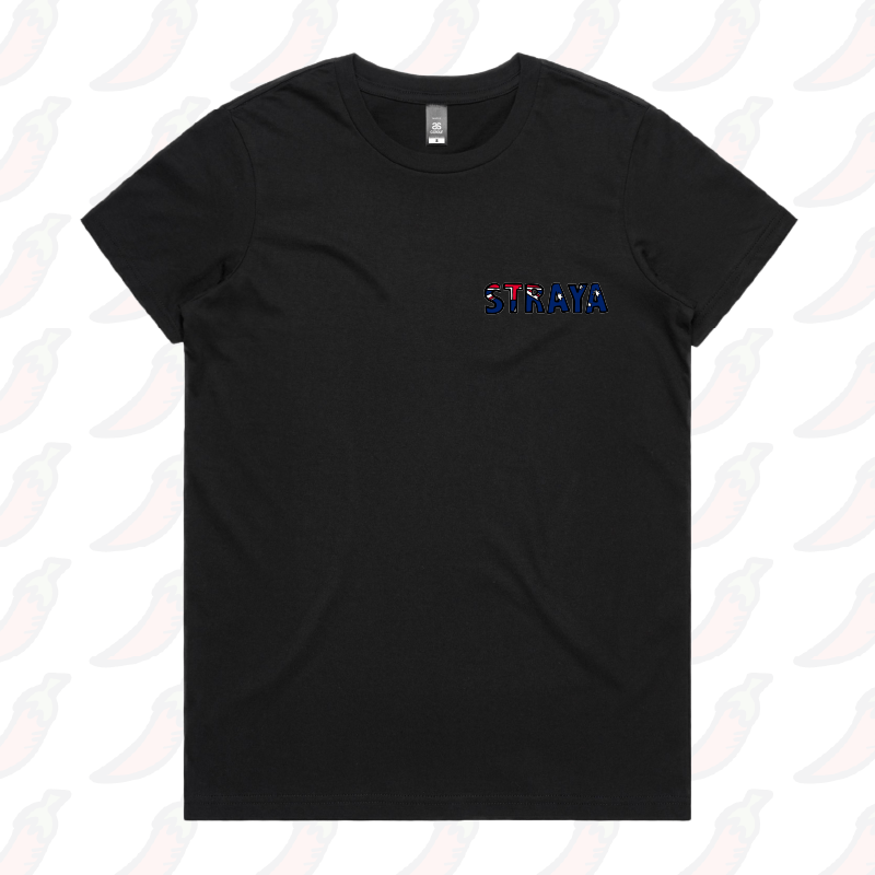 XS / Black / Small Front Design Straya 🐨 - Women's T Shirt