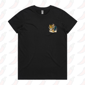 XS / Black / Small Front Design The King of Tigers 🐯 - Women's T Shirt
