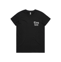 XS / Black / Small Front Design Thug Life 🖕🏾 - Women's T Shirt