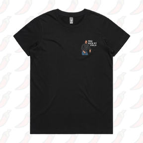 XS / Black / Small Front Design U Rock My World 👨🏾 - Women's T Shirt