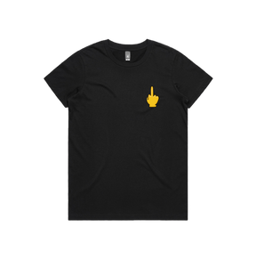 XS / Black / Small Front Design Up Yours 🖕 - Women's T Shirt