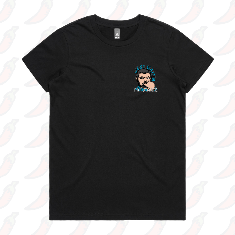 XS / Black / Small Front Design Waiting for a Mate 🚨 - Women's T Shirt