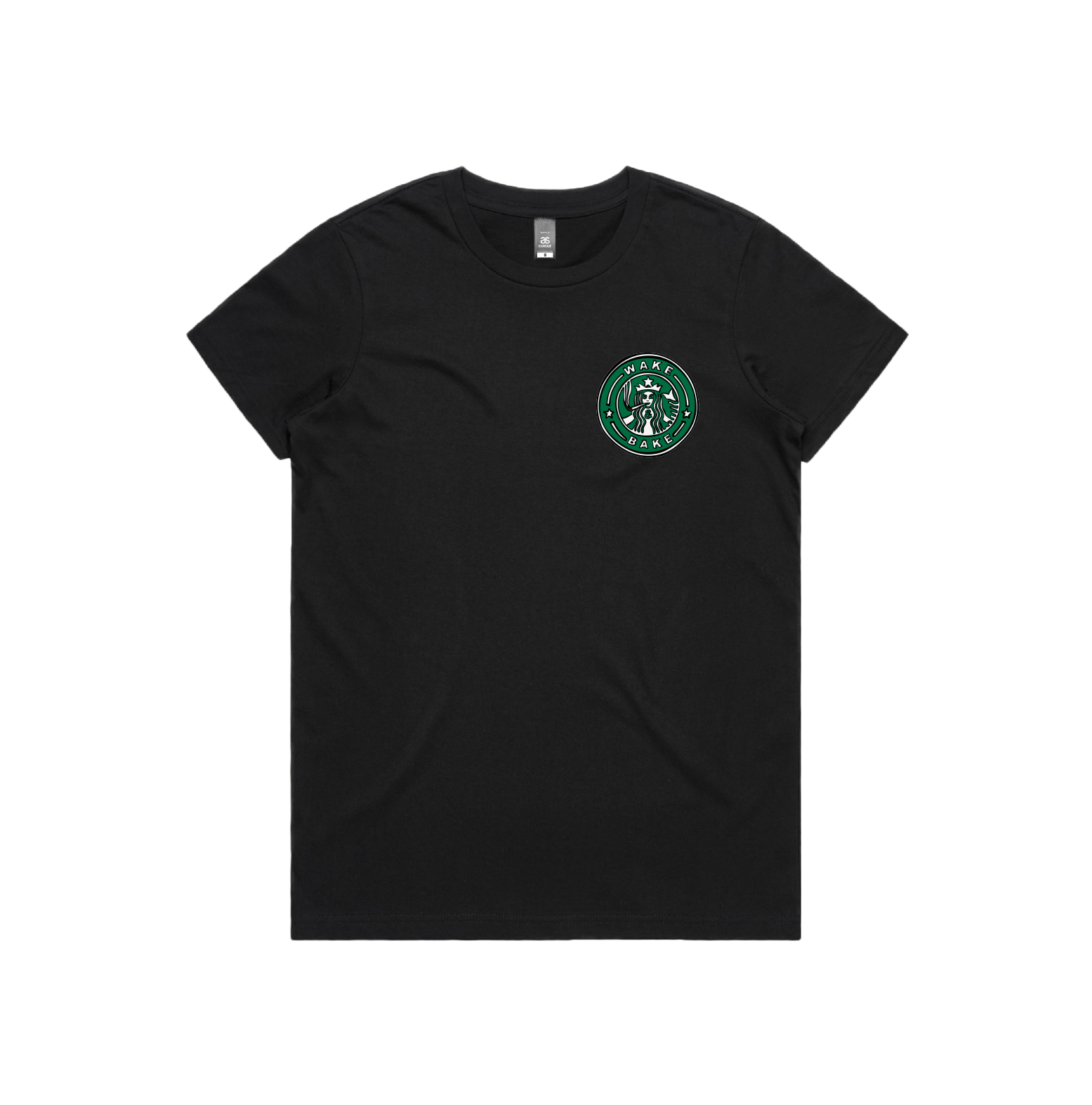 XS / Black / Small Front Design Wake & Bake 🚬 - Women's T Shirt