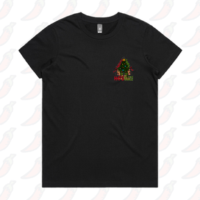 XS / Black / Small Front Design WAP Christmas 😻🎄- Women's T Shirt