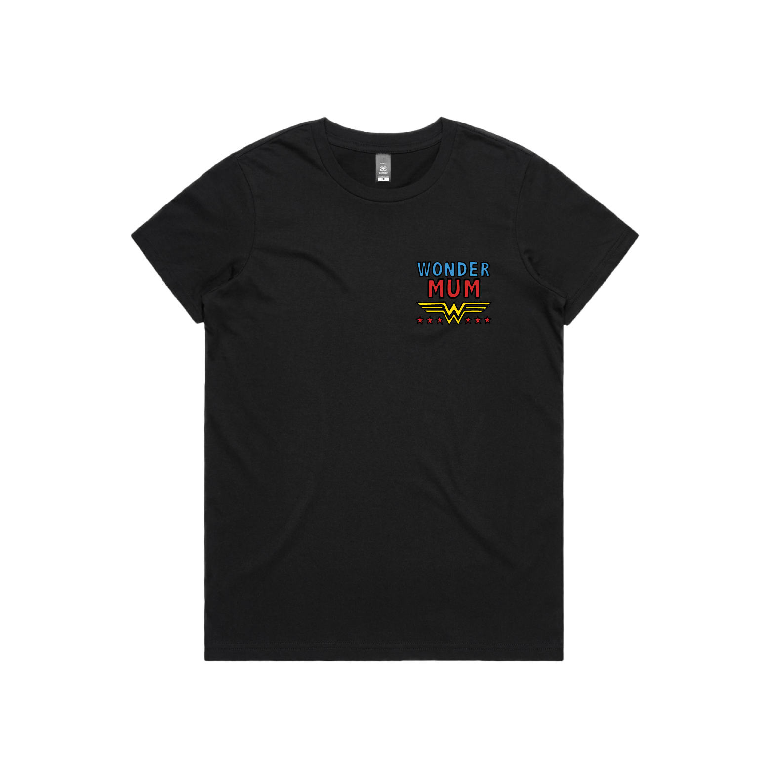 XS / Black / Small Front Design Wondermum 🦸‍♀️ - Women's T Shirt