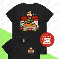 XS / Black / Small Front & Large Back Design Aussie Handbag 🍗 – Women's T Shirt