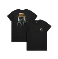 XS / Black / Small Front & Large Back Design Coffin Dance ⚰️ - Women's T Shirt