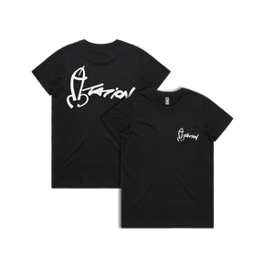 XS / Black / Small Front & Large Back Design Dictation 📏 - Women's T Shirt