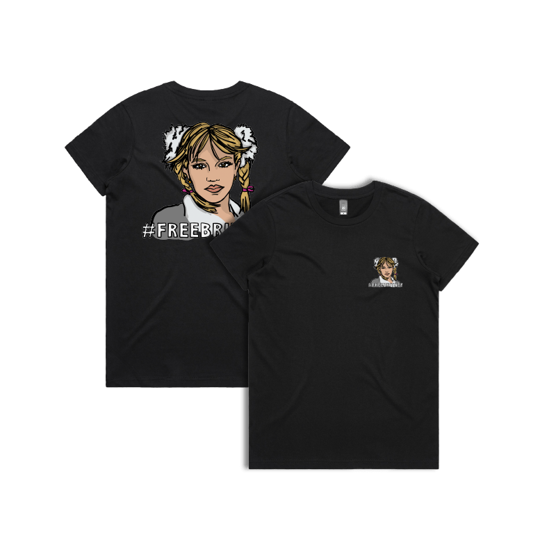 XS / Black / Small Front & Large Back Design FREE BRITNEY 🎤 - Women's T Shirt