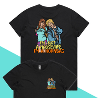 XS / Black / Small Front & Large Back Design Hornbag 😈 - Women's T Shirt