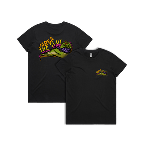 XS / Black / Small Front & Large Back Design Jabba The Slut ⛓️ - Women's T Shirt