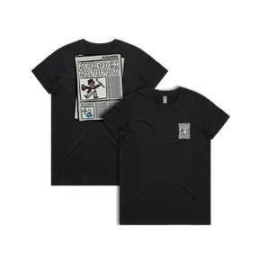 XS / Black / Small Front & Large Back Design Murdoch Monopoly 📰 - Women's T Shirt