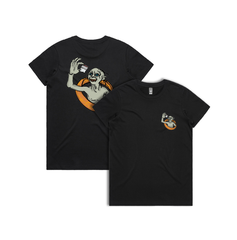 XS / Black / Small Front & Large Back Design My Precious 👃🏻 - Women's T Shirt