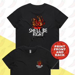 She’ll Be Right BBQ 🤷🔥 – Women's T Shirt