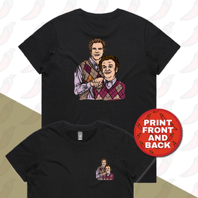 XS / Black / Small Front & Large Back Design Step Brothers 👨🏽‍🤝‍👨🏻 - Women's T Shirt