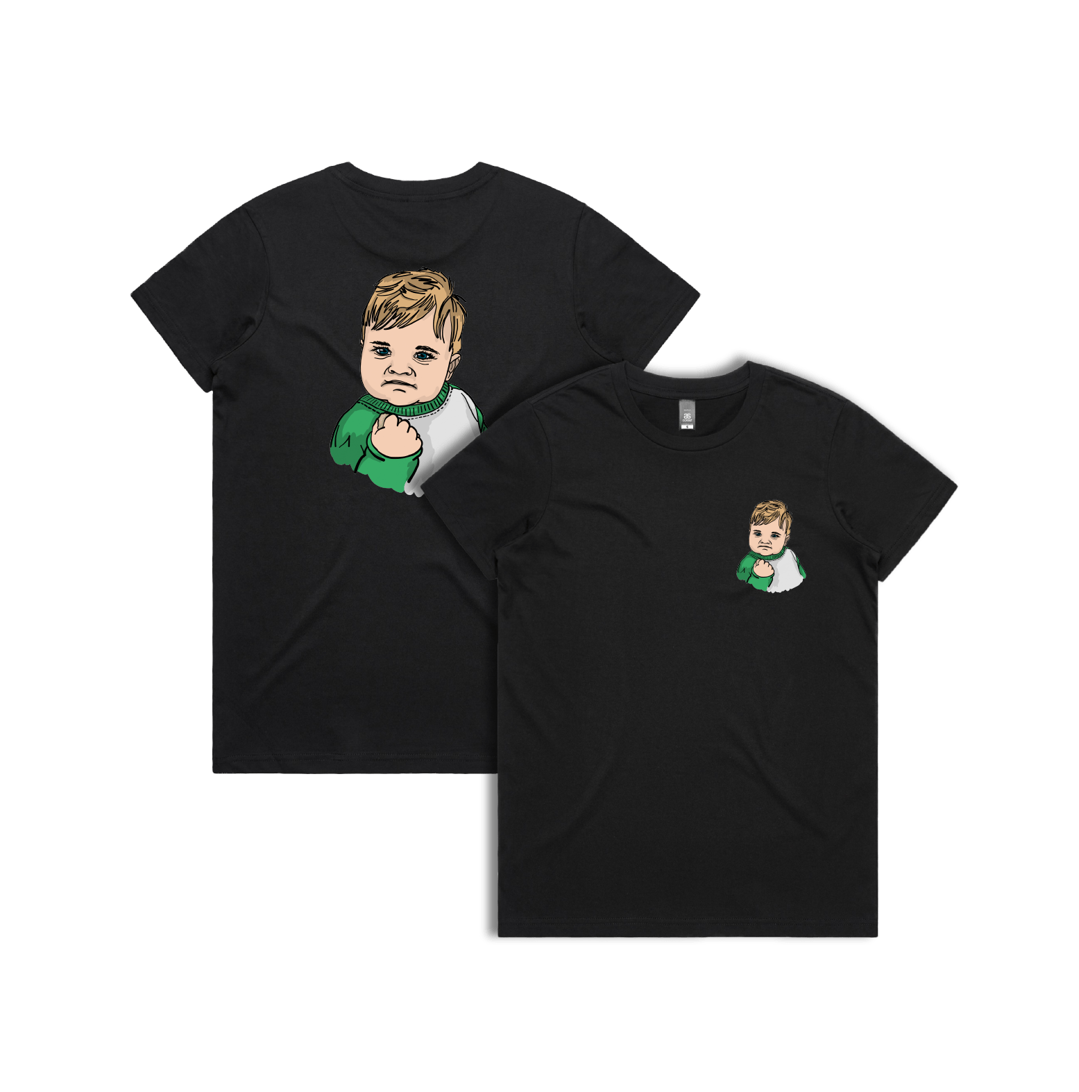 XS / Black / Small Front & Large Back Design Success Kid ✊ - Women's T Shirt