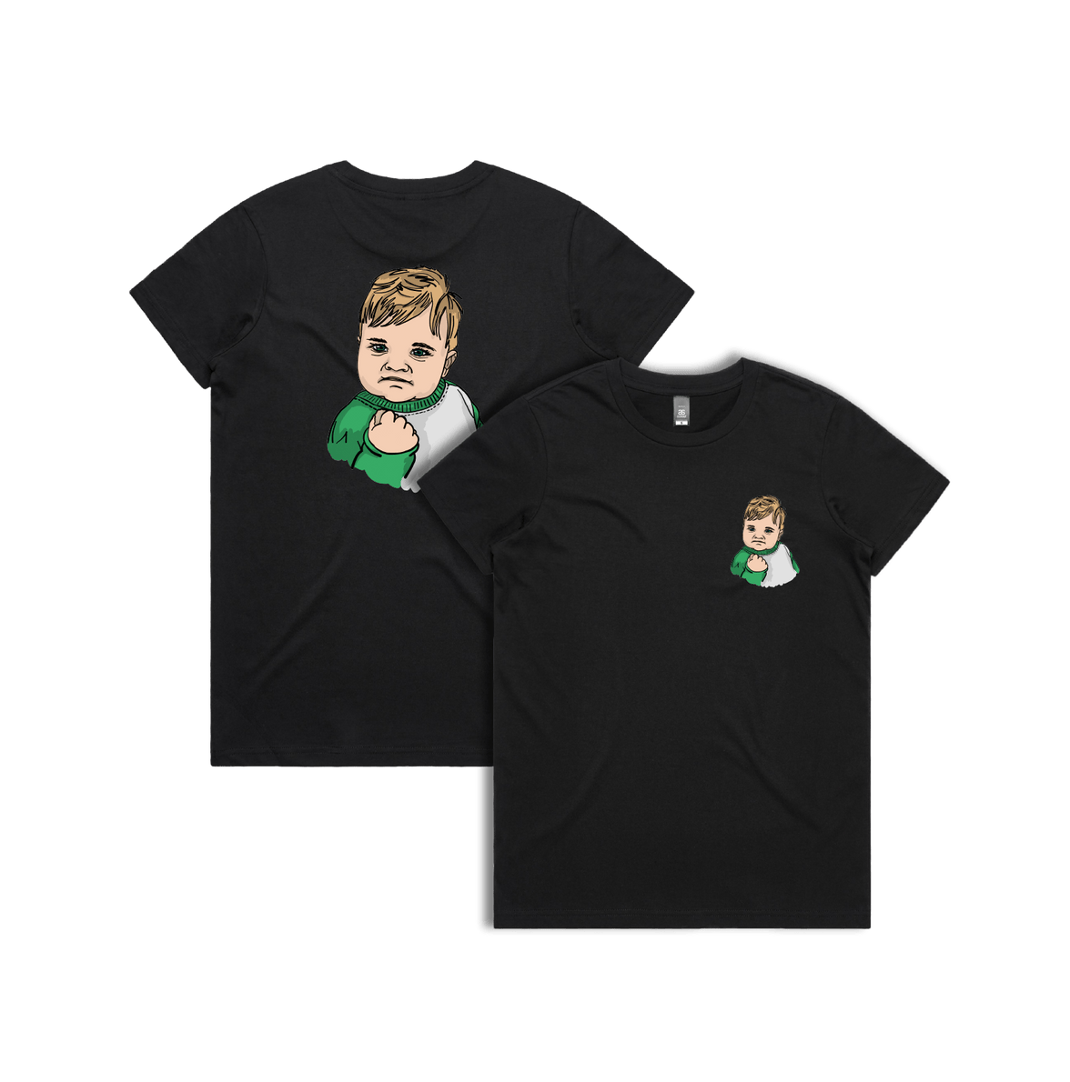 XS / Black / Small Front & Large Back Design Success Kid ✊ - Women's T Shirt