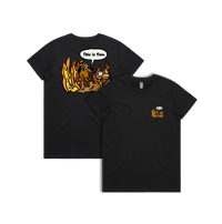 XS / Black / Small Front & Large Back Design This Is Fine 🔥 - Women's T Shirt