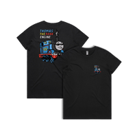 XS / Black / Small Front & Large Back Design Thomas The Dank Engine 🚂 - Women's T Shirt