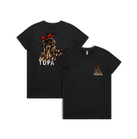 XS / Black / Small Front & Large Back Design Tupacca ✊🏾 - Women's T Shirt