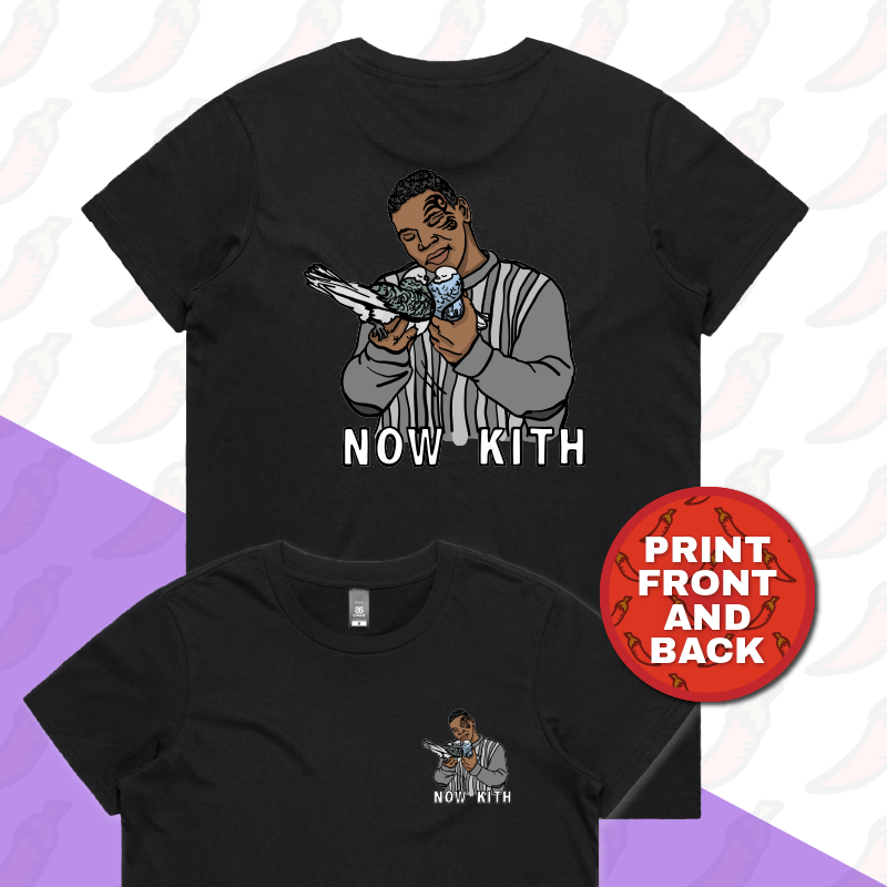 XS / Black / Small Front & Large Back Design Tyson Now Kith 🕊️ - Women's T Shirt