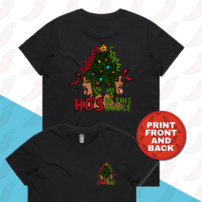 XS / Black / Small Front & Large Back Design WAP Christmas 😻🎄- Women's T Shirt