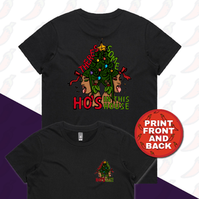 XS / Black / Small Front & Large Back Design WAP Christmas 😻🎄- Women's T Shirt