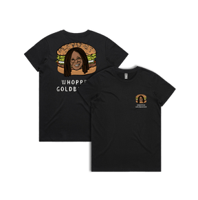 XS / Black / Small Front & Large Back Design Whopper Goldburger 🍔 - Women's T Shirt