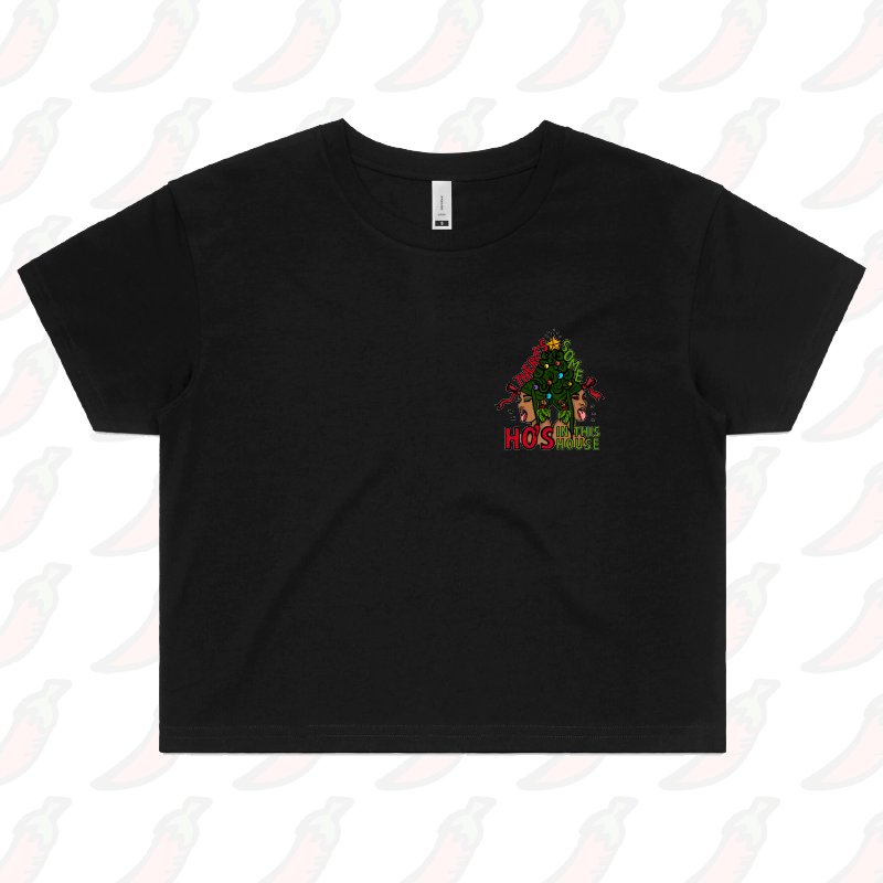 XS / Black WAP Christmas 😻🎄- Women's Crop Top