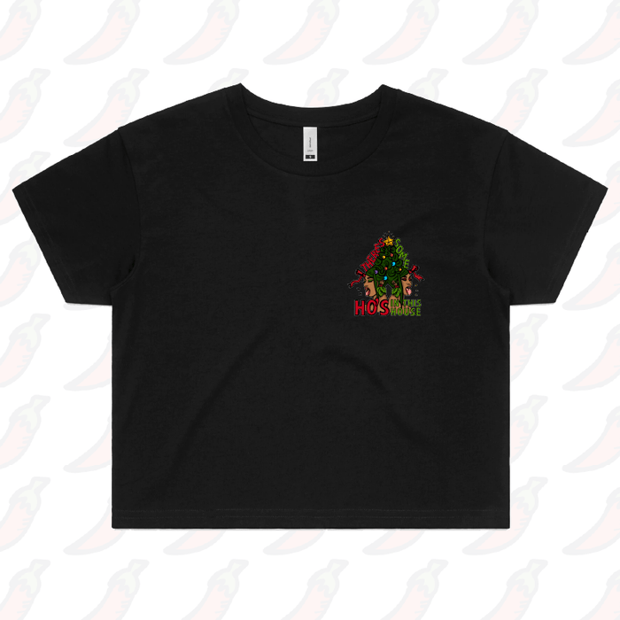 XS / Black WAP Christmas 😻🎄- Women's Crop Top